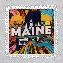 Patch de voyage de l'État du Maine