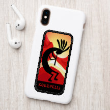 Patch Kokopelli Desert Sunset Custom 4" X 2"