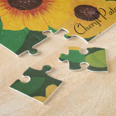 Patch of Yellow Sunflowers Painting Puzzle (Côté)