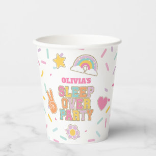 Patch Preppy Slaapfeest Verjaardag Papieren Bekers