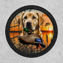 Patch rond de trieuse du Labrador jaune