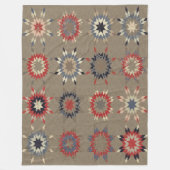 PATCH WORK QUILT (Simular) Vluchtdeklagers Fleece Deken (Voorkant)
