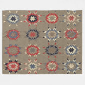 PATCH WORK QUILT (Simular) Vluchtdeklagers Fleece Deken (Voorkant (Horizontaal))