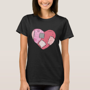 Patched Heart Gothic T-shirt
