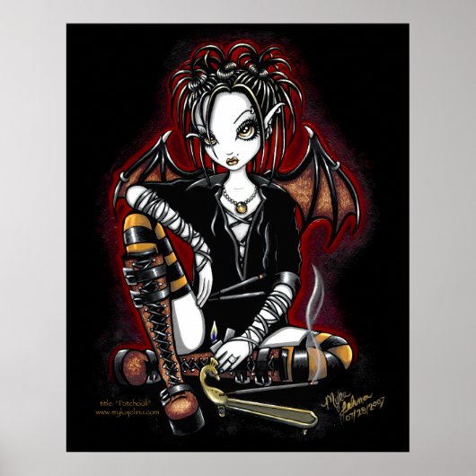 Patchouli Gothic Incense Faerie Fantasy Poster (Voorkant)