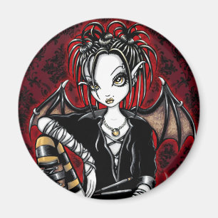 "Patchouli" Gothic Incense Fairy Art Magnet Magneet