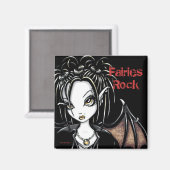 "Patchouli" Magnet de fées gothique (Recto/Verso)