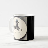 patchpaardendruk koffiemok (Voorkant links)