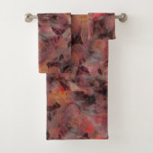 Patchs à nuances rouges sur gris noir arrière - pl (En situation)