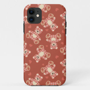 Patchwerkpatroon beer iPhone 11 hoesje