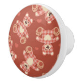 Patchwerkpatroon beer keramische knop (Rechts)