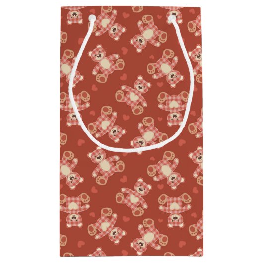 Patchwerkpatroon beer klein cadeauzakje (Achterkant)