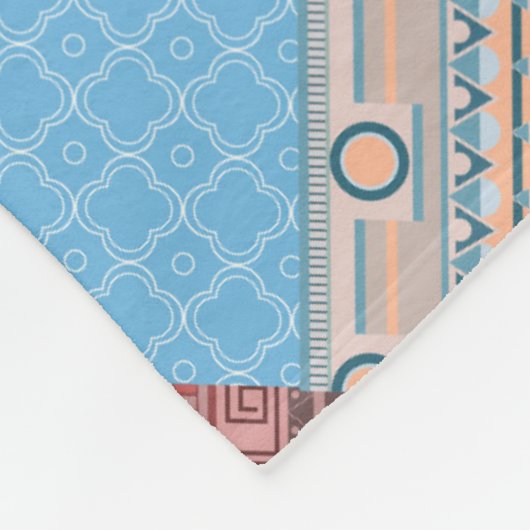 Patchwerkpatroon van de luie stam fleece deken (Hoek)