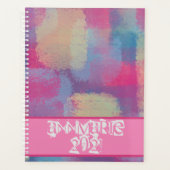 Patchwork Abstract met naam Notitieboek (Voorkant)