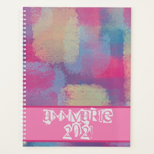 Patchwork Abstrait avec Carnet de nom (Devant)