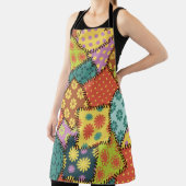 patchwork-achtergrond met verschillende patronen schort (Insitu)