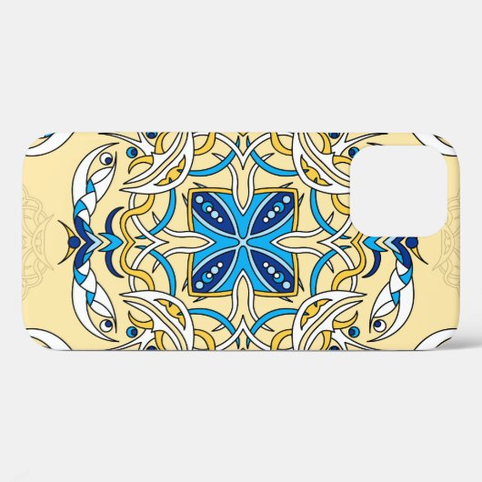 Patchwork Arabische Bloemen  Textuur Case-Mate iPhone Case (Achterkant (horizontaal))