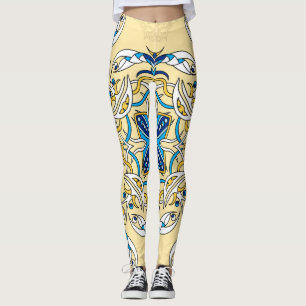 Patchwork Arabische Bloemen  Textuur Leggings