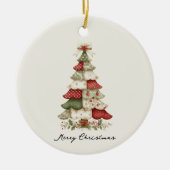 Patchwork Arbre de Noël Ornement de Noël (Devant)