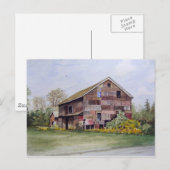 Patchwork Barn-briefkaart Briefkaart (Voorkant / Achterkant)