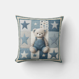 Patchwork Bear Pillow Kussen