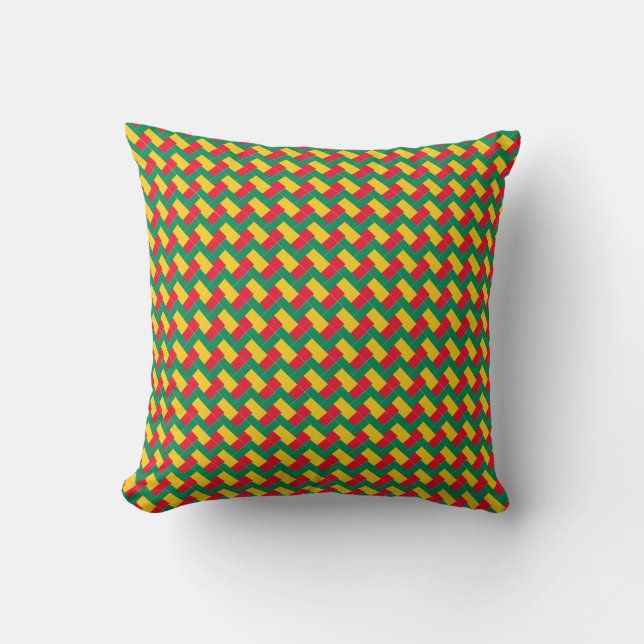 Patchwork Benin Flag Pattern Kussen (Voorkant)