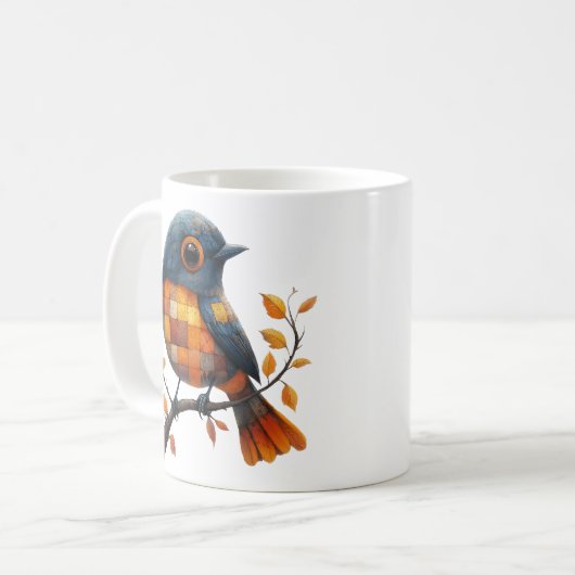 Patchwork Bird Mug (Devant gauche)