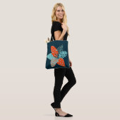 patchwork bloem draagtas (Op model)