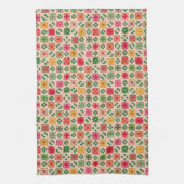 Patchwork bloemmotief theedoek (Verticaal)