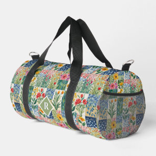 Patchwork Bloemrijke Botanische Tuin Kleurrijk Plunjezak