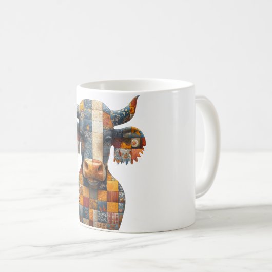 Patchwork Bull Mug (Devant droit)