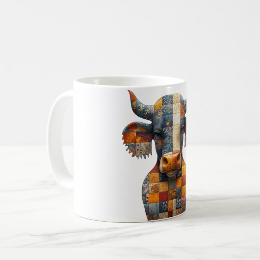 Patchwork Bull Mug (Devant gauche)