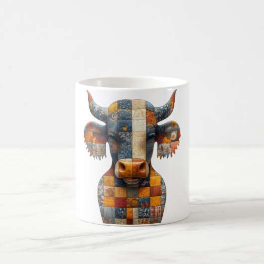 Patchwork Bull Mug (Centre)