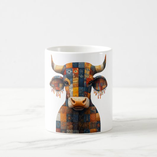 Patchwork Bull Mug (Centre)