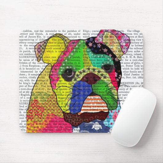 Patchwork Bulldog Muismat (Met muis)