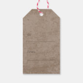 Patchwork-candy-cane in kerstkleuren cadeaukaartje cadeaulabel (Achterkant)