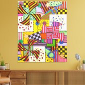 Patchwork Canvas Afdruk (Insitu (Woonkamer))