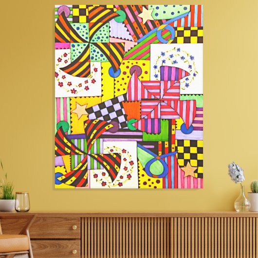 Patchwork Canvas Afdruk (Insitu (Woonkamer))