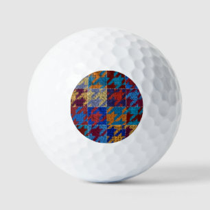 Patchwork canvas: imitatie patroon. golfballen