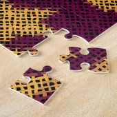Patchwork canvas: imitatie patroon. legpuzzel (Zijkant)