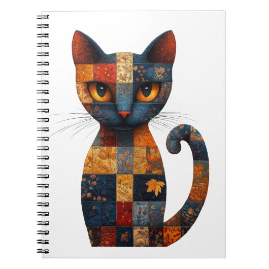 Patchwork Cat Notitieboek (Voorkant)
