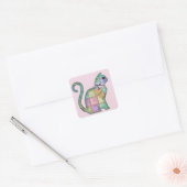 Patchwork Cat stickers (Envelop)