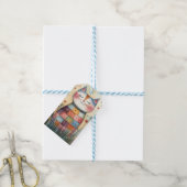 Patchwork Cat Valentijn Cadeaulabel (Met Touw)