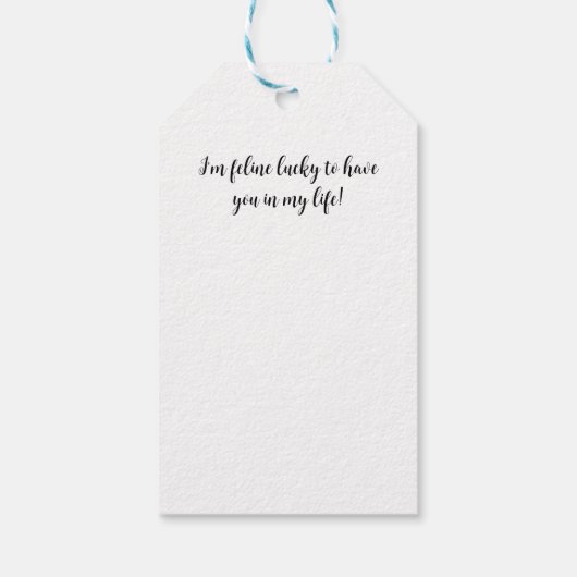 Patchwork Cat Valentijn Cadeaulabel (Achterkant)