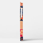 Patchwork Charm: Bloemen & Geometrische Mix Case-Mate iPhone Case (Achterkant / Links)