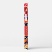 Patchwork Charm: Bloemen & Geometrische Mix Case-Mate iPhone Case (Achterkant / Rechts)