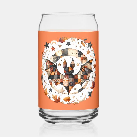 Patchwork Chat d'Halloween aux couleurs d'automne (Verso)