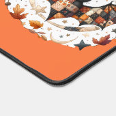 Patchwork Chat d'Halloween aux couleurs d'automne (Coin)