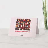 patchwork chats AI carte de voeux art (Dos)