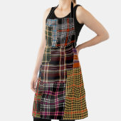 patchwork chercks pattern, tartan design, surface schort (Insitu)